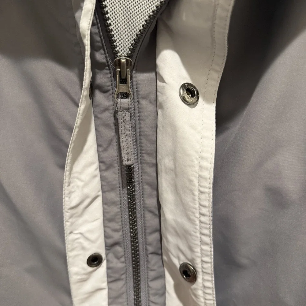American Modern Alexander Julian Men's Windbreaker Spring Fall Large Gray